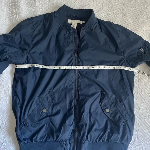 Men's Navy Bomber Jacket - Picture 5 of 7